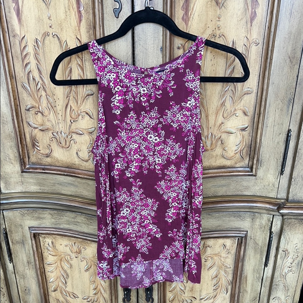 Gap Factory Floral High Neck Floral Top